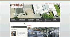 Desktop Screenshot of erka-maschinenbau.de