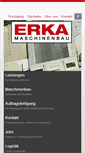 Mobile Screenshot of erka-maschinenbau.de