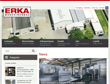 Tablet Screenshot of erka-maschinenbau.de